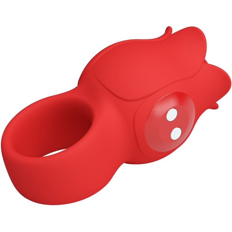 PRETTY LOVE - JAE ROSE SHAPED FINGER VIBRATOR 10 VIBRATIONS RED - Image 5