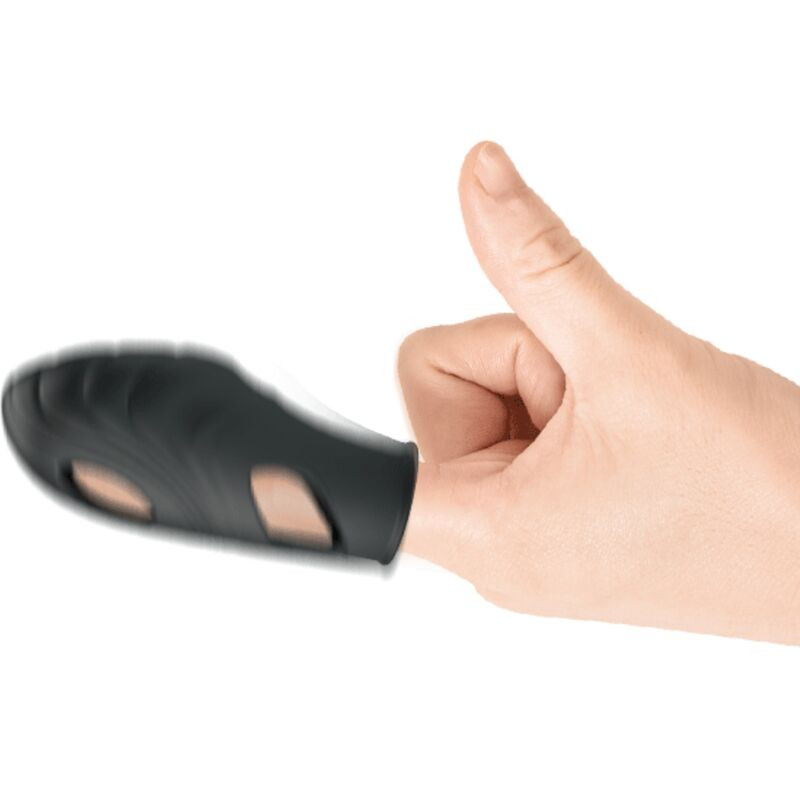 Pretty Love - Vibrateur De Doigt En Silicone Lich Noir - Image 4