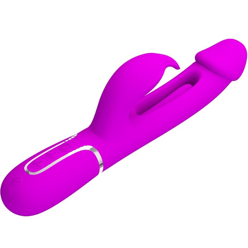 Pretty Love - Vibrateur Dejon Rabbit 3 En 1 Multifonction  Fucsia - Image 3
