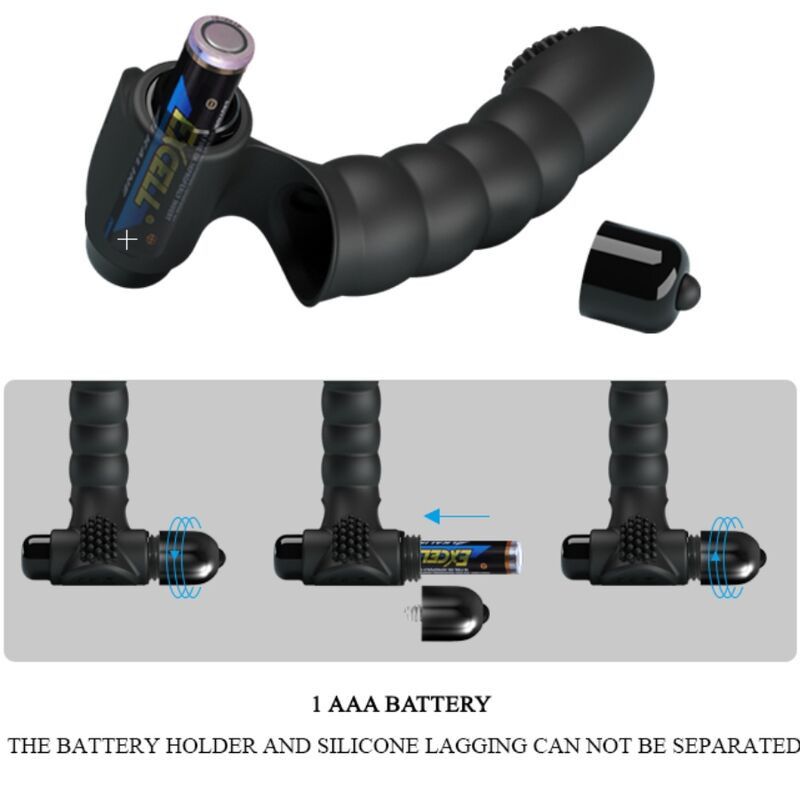 Pretty Love - Vibrateur Doigt Alexander 10 Vibrations Noir - Image 5