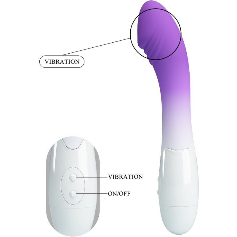 Pretty Love - Vibrateur Elemental Point G 30 Vibrations Violet - Image 4