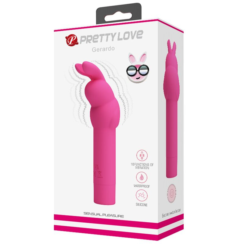 Pretty Love - Vibrateur En Silicone Gerardo Fuschia Rabbit - Image 5