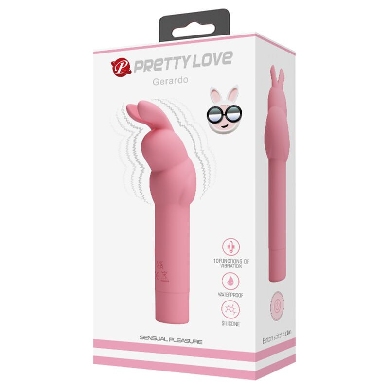 Pretty Love - Vibrateur En Silicone Lapin Rose Gerardo - Image 2