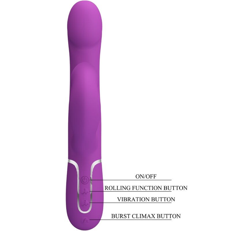 Pretty Love - Vibrateur Et Stimulateur Multifonction 4 En 1 Violet - Image 4