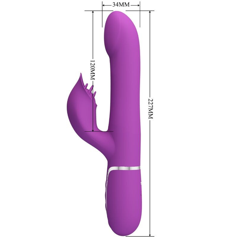 Pretty Love - Vibrateur Et Stimulateur Multifonction 4 En 1 Violet - Image 5