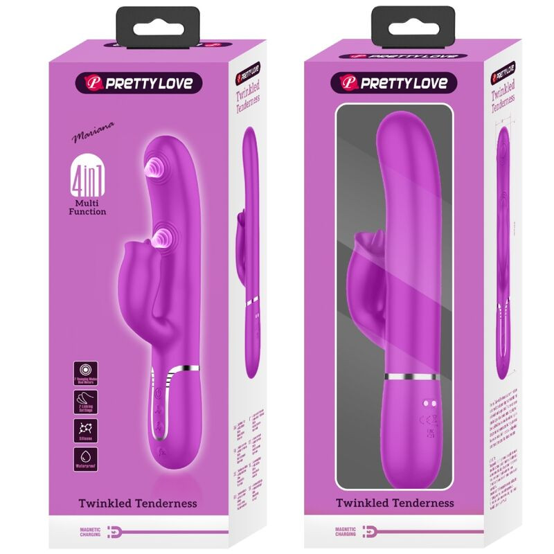Pretty Love - Vibrateur Lapin À Lécher Fuchsia - Image 4
