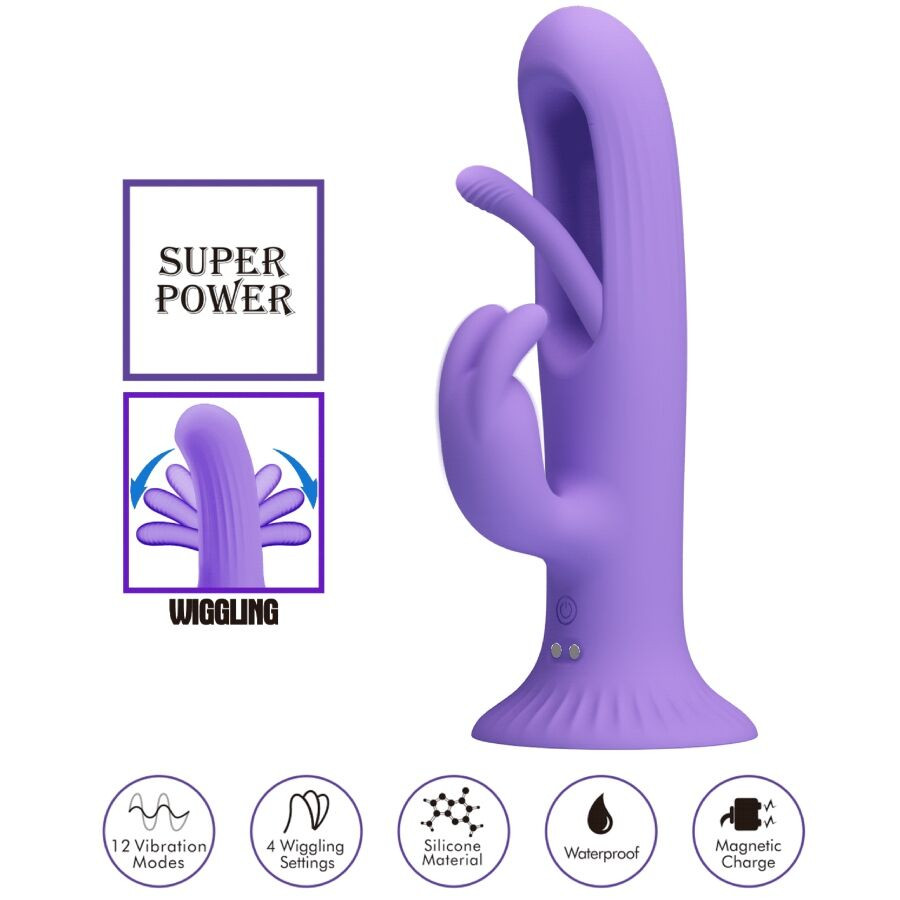 Pretty Love - Vibrateur Lapin Killmoulis 12 Modes De Vibration Violet - Image 5