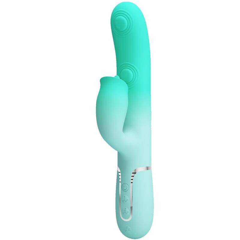 Pretty Love - Vibrateur Lapin Multifonction Gigi Vert Aqua - Image 2