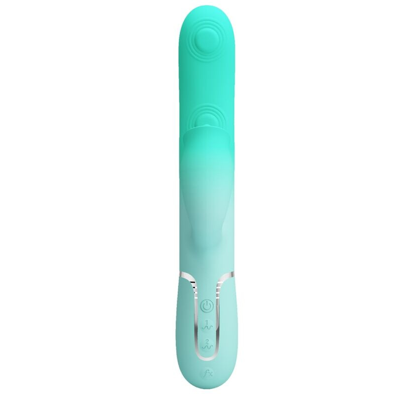 Pretty Love - Vibrateur Lapin Multifonction Gigi Vert Aqua - Image 3