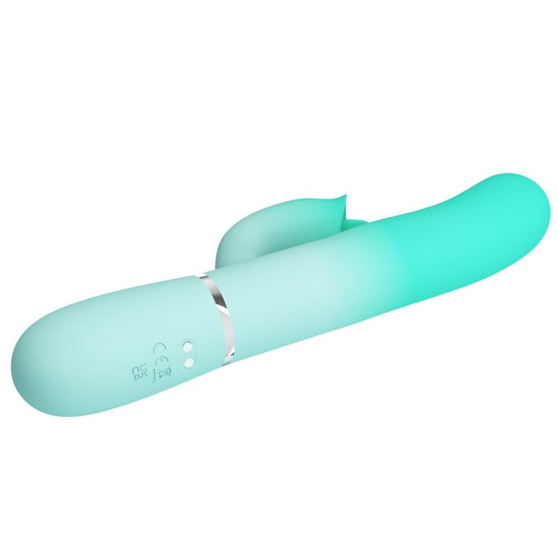 Pretty Love - Vibrateur Lapin Multifonction Gigi Vert Aqua - Image 4