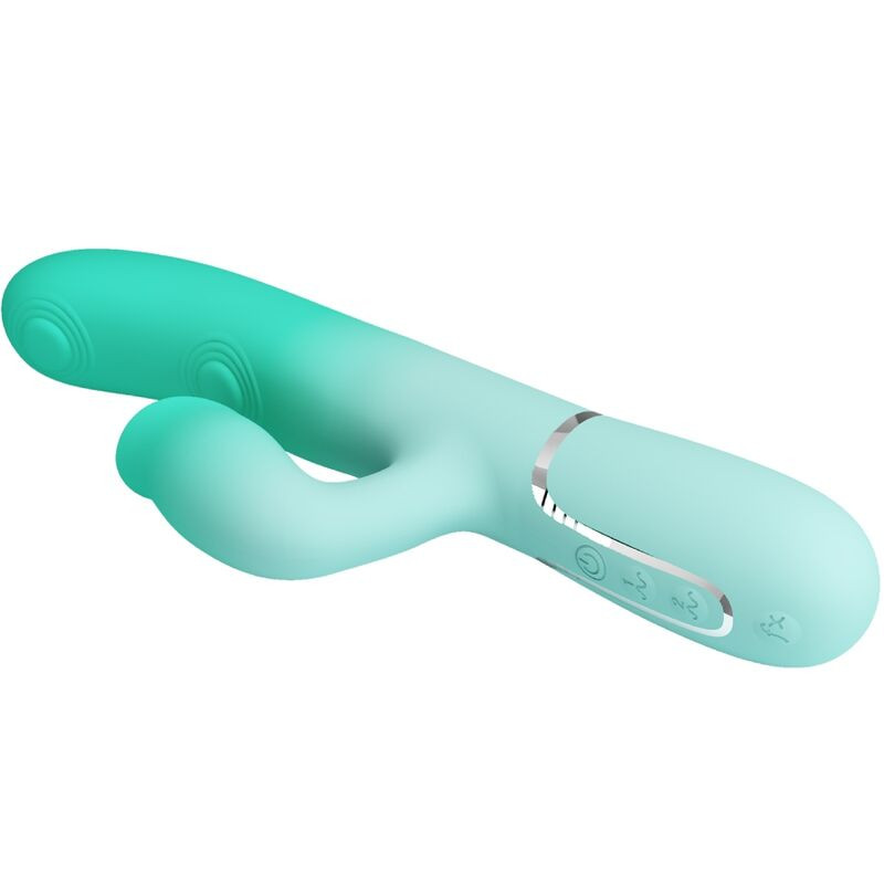 Pretty Love - Vibrateur Lapin Multifonction Gigi Vert Aqua - Image 5