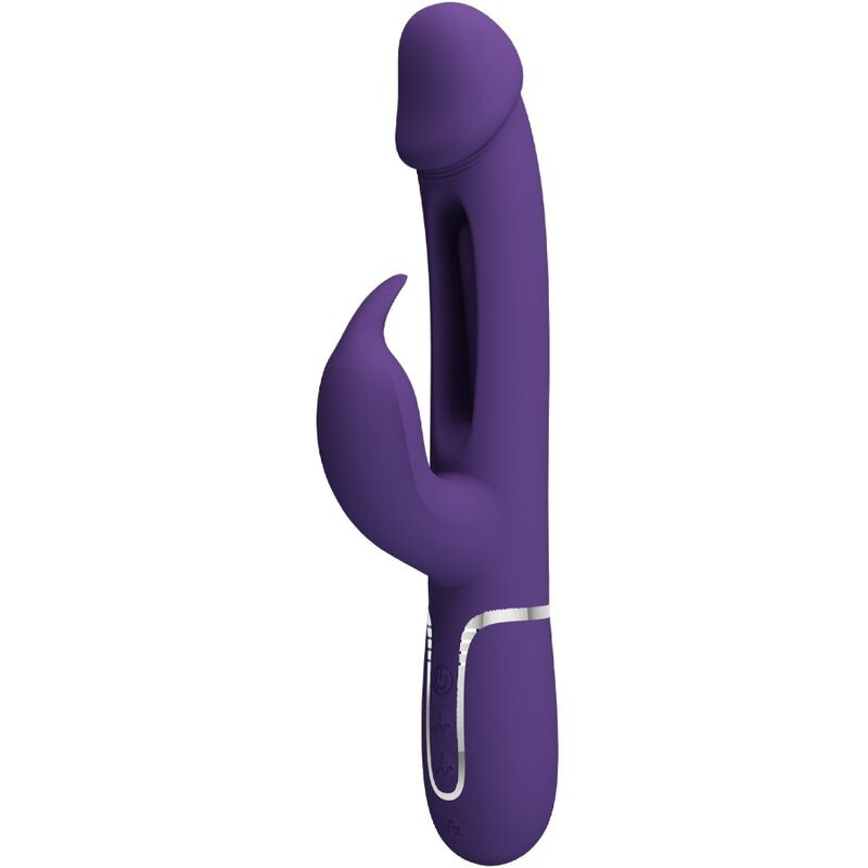 Pretty Love - Vibrateur Multifonction 3 En 1 Kampas Rabbit Avec Langue Violet - Image 2