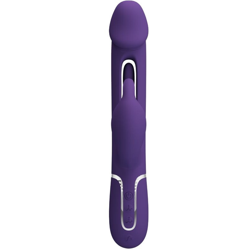 Pretty Love - Vibrateur Multifonction 3 En 1 Kampas Rabbit Avec Langue Violet - Image 3