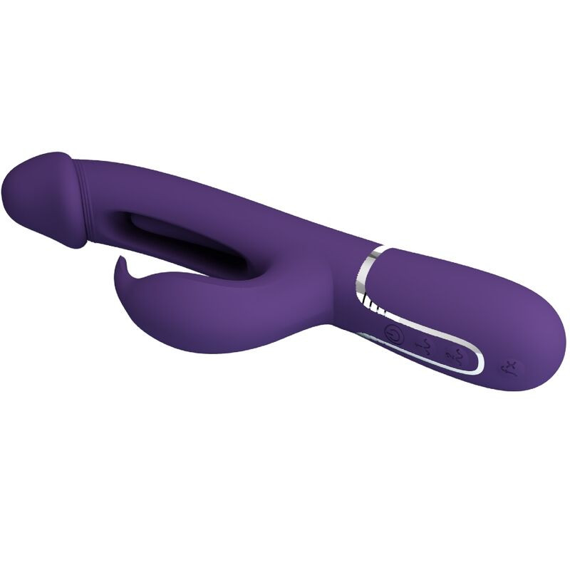 Pretty Love - Vibrateur Multifonction 3 En 1 Kampas Rabbit Avec Langue Violet - Image 4