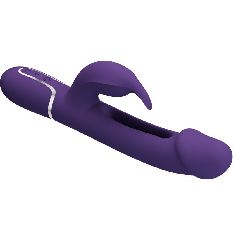 Pretty Love - Vibrateur Multifonction 3 En 1 Kampas Rabbit Avec Langue Violet - Image 5
