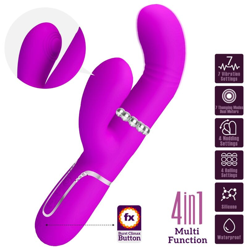 Pretty Love - Vibrateur Multifonction G-Spot Fuchsia - Image 3
