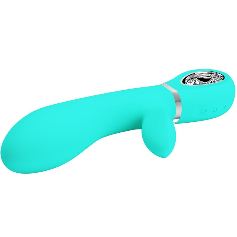 Pretty Love - Vibrateur Multifonction G-Spot Thomas Vert Aqua - Image 4