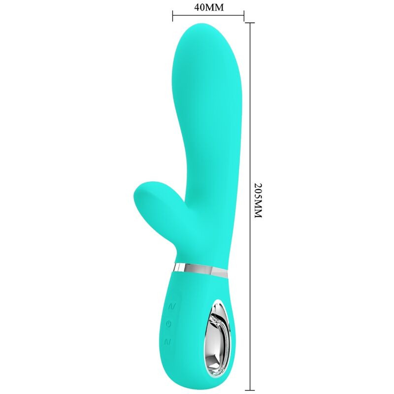 Pretty Love - Vibrateur Multifonction G-Spot Thomas Vert Aqua - Image 5