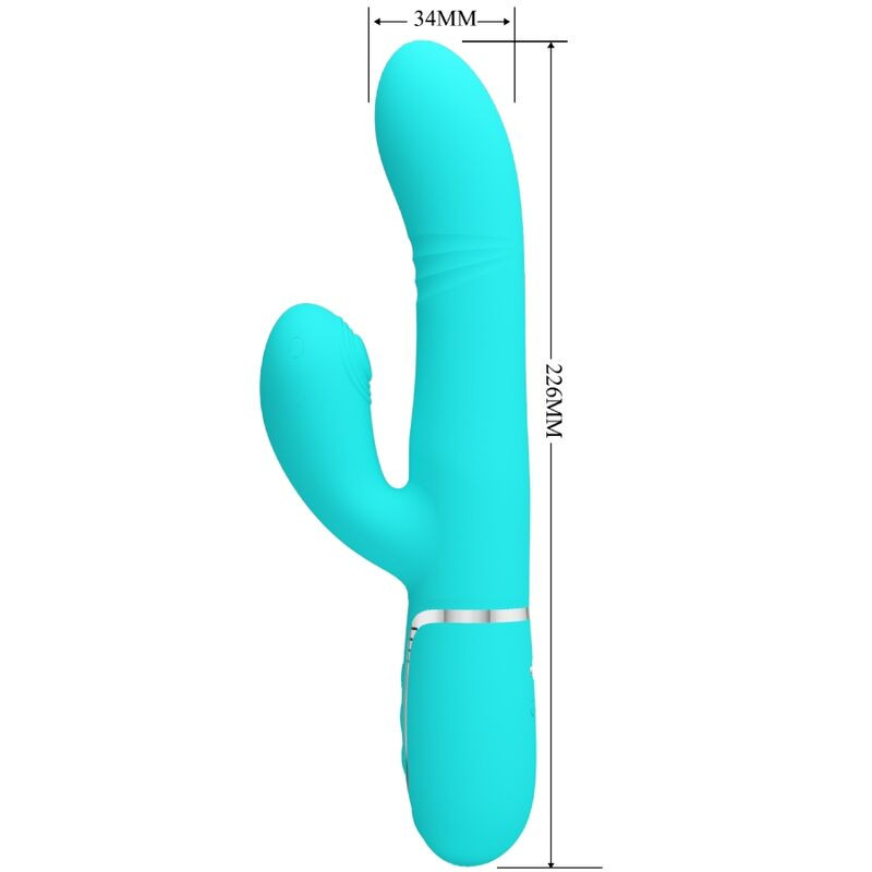 Pretty Love - Vibrateur Multifonction G-Spot Vert Aqua - Image 2