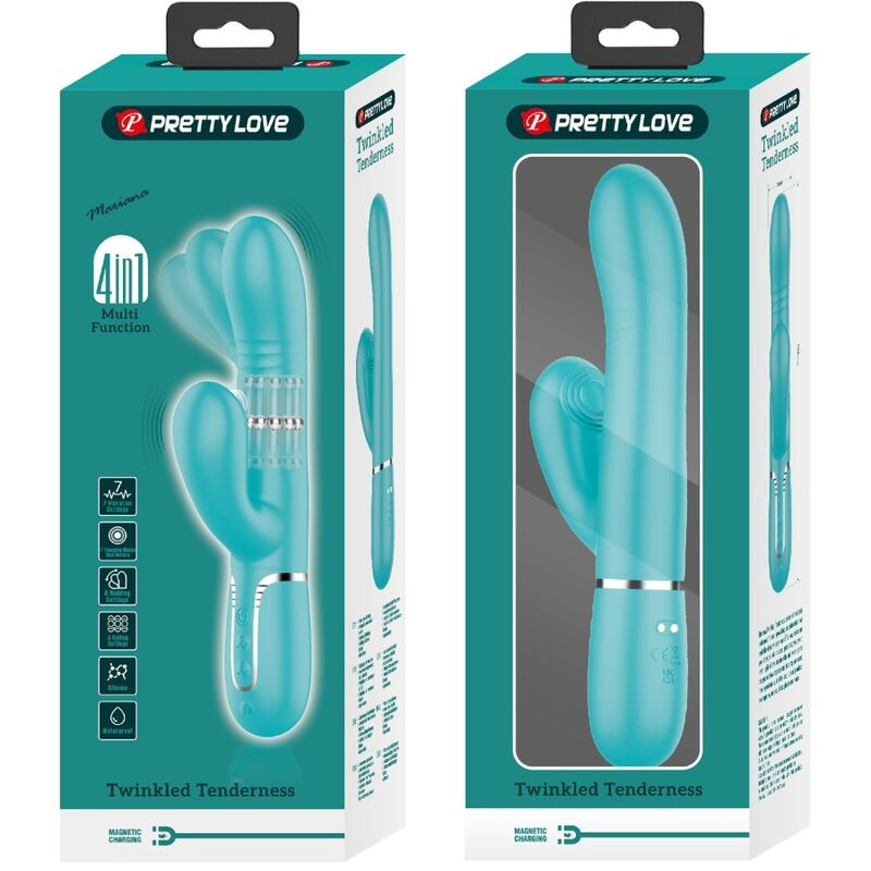 Pretty Love - Vibrateur Multifonction G-Spot Vert Aqua - Image 4