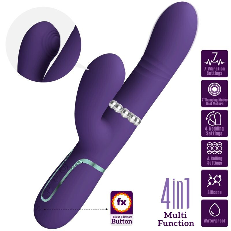 Pretty Love - Vibrateur Multifonction G-Spot Violet - Image 3