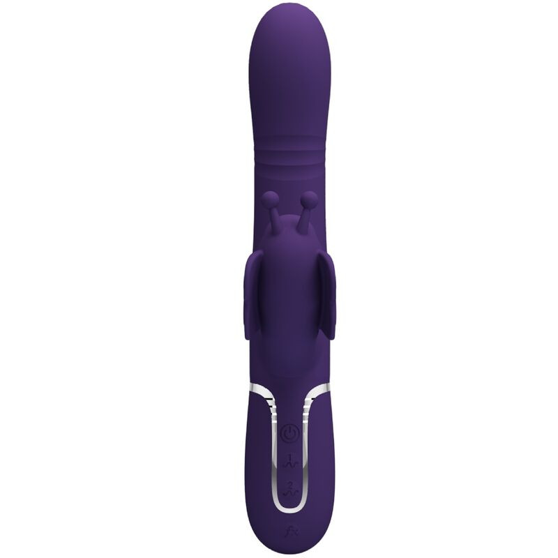 Pretty Love - Vibrateur Multifonction Lapin 4 En 1 Papillon Violet - Image 2
