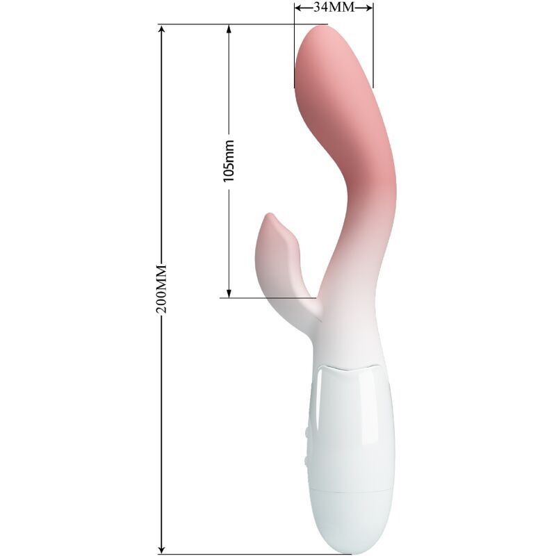 Pretty Love - Vibrateur Point G Lumineux + Stimulateur De Clitoris 30 Vibrations Rose - Image 4