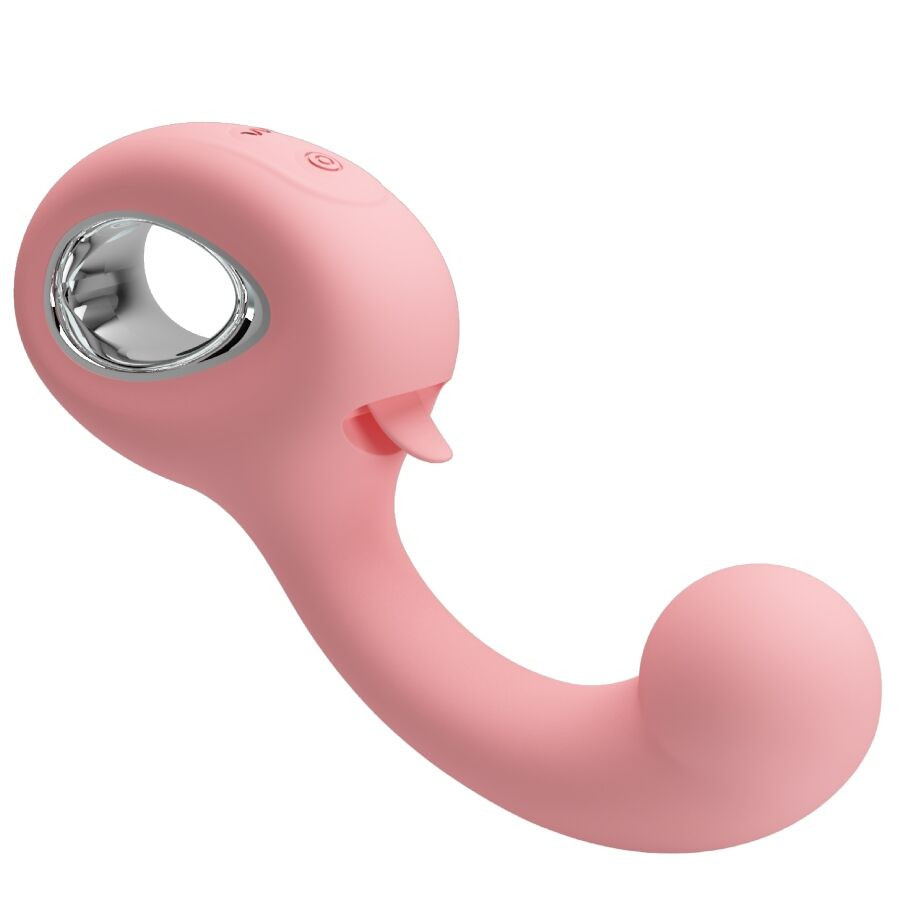 Pretty Love - Vibrateur Point G + Stimulateur De Clitoris Erynnyes 10 Vibrations Rose - Image 4