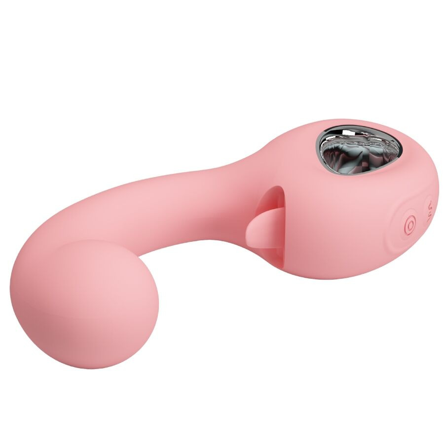 Pretty Love - Vibrateur Point G + Stimulateur De Clitoris Erynnyes 10 Vibrations Rose - Image 5