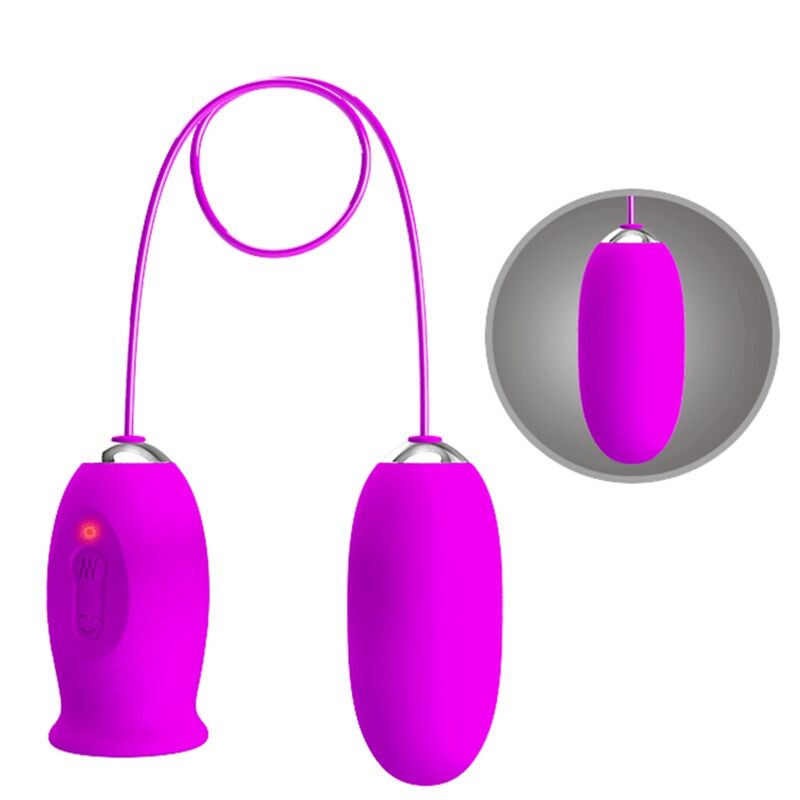 Pretty Love - Vibrateur Rechargeable Daisy Dual Egg Violet - Image 5