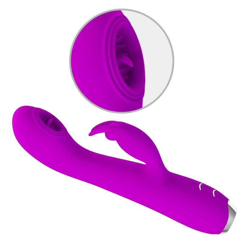 Pretty Love - Vibrateur Rechargeable Rachel Avec Ventouse Violette - Image 4
