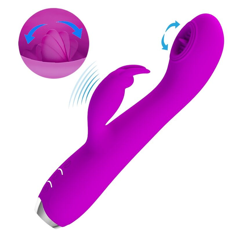Pretty Love - Vibrateur Rechargeable Rachel Avec Ventouse Violette - Image 5