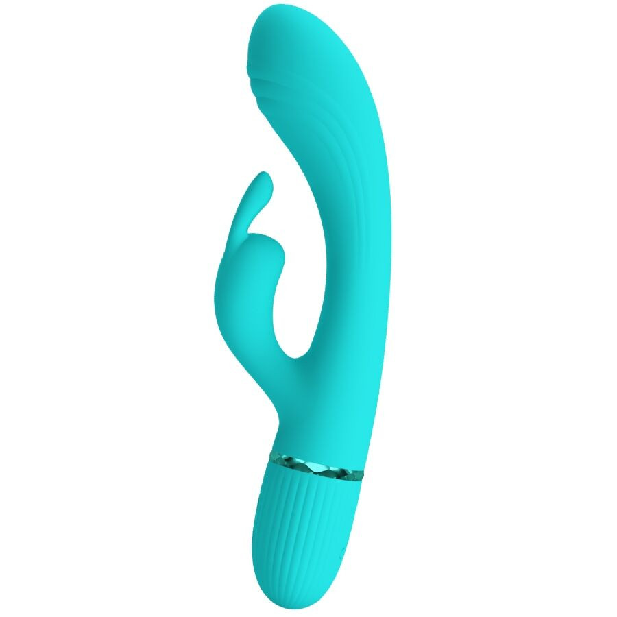 Pretty Love - Vibrateur Scocco Lapin Turquoise - Image 2