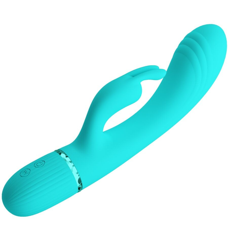 Pretty Love - Vibrateur Scocco Lapin Turquoise - Image 4