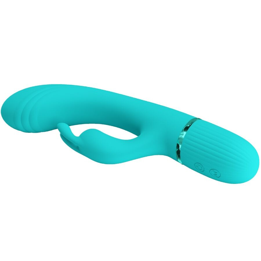 Pretty Love - Vibrateur Scocco Lapin Turquoise - Image 5