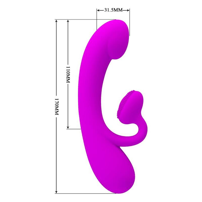 Pretty Love - Vibrateur Et Succion Clitorisé En Silicone Sincère Violet - Image 4