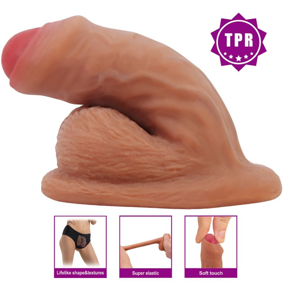 PRETTY LOVE - WARNELL ULTRA REALISTIC AND ELASTIC DILDO 9.5 CM MULATO - Image 5