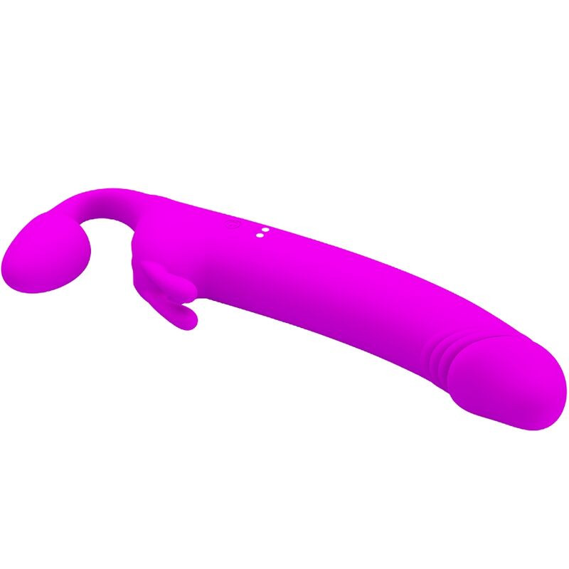 PRETTY LOVE - ZANINI STRAPLESS STRAP-ON 10 VIBRATIONS PURPLE - Image 2