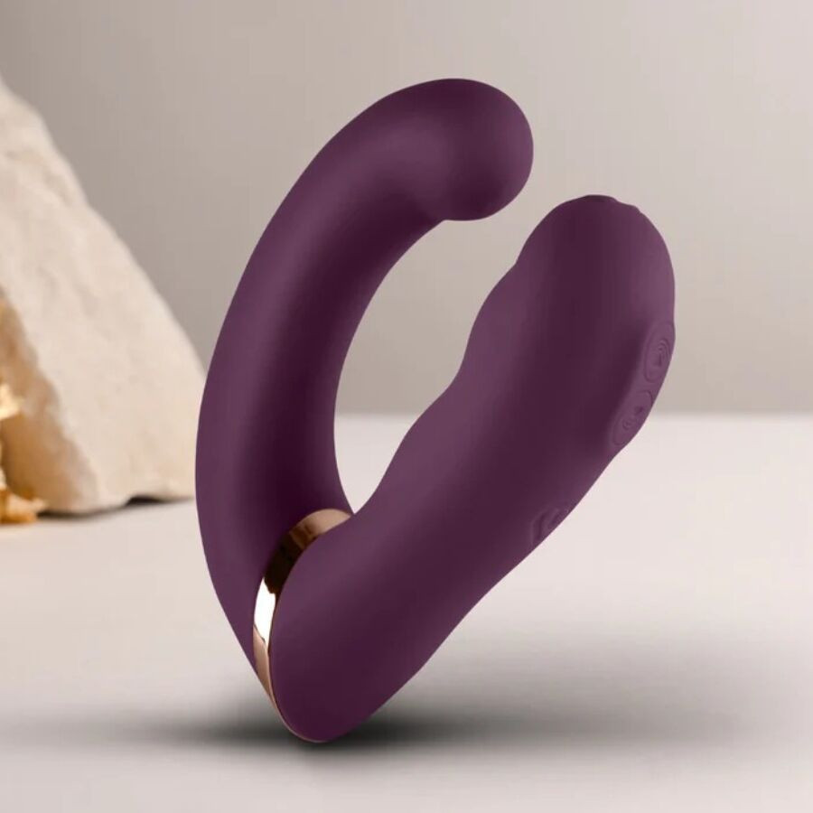 Rocks-Off - Gemini Dubbele Vibrator Stimulator Voor Clitoris En G-Punt Paars - Image 3