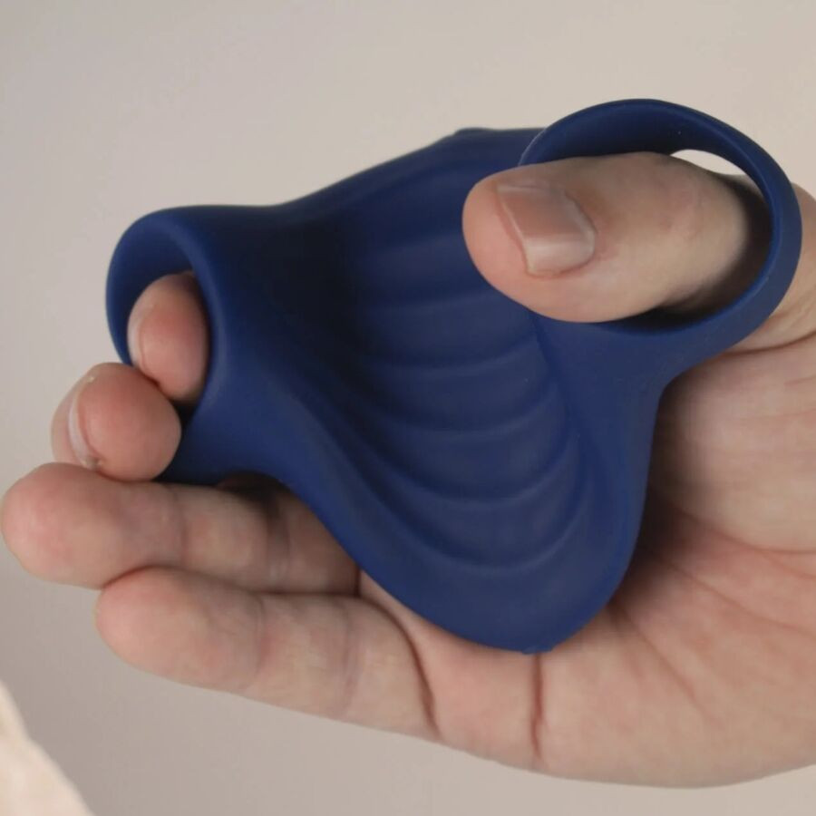 Rocks-Off - Masturbator Vibrator Flexible Palm Blue - Image 5