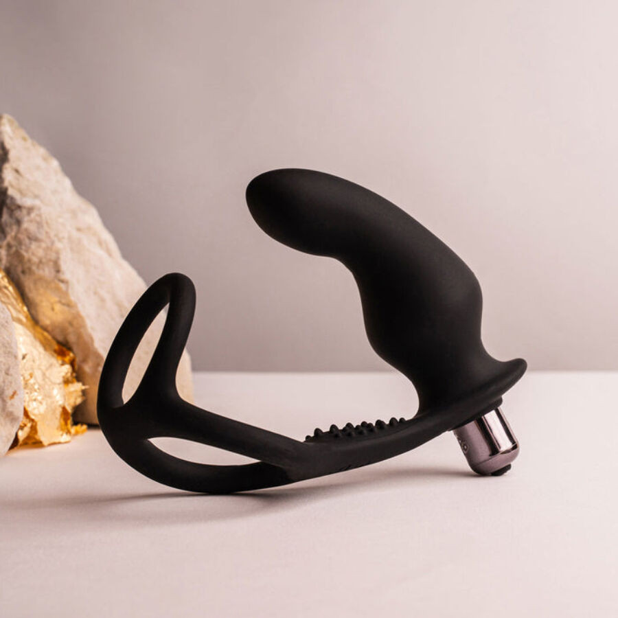 Rocks-Off - Ro-Zen Rro Anal Plug With Vibrating Penis Ring Black - Image 4