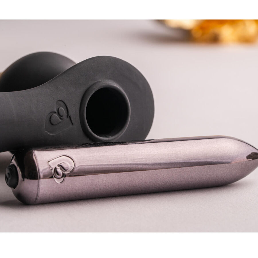 Rocks-Off - Ro-Zen Rro Anal Plug With Vibrating Penis Ring Black - Image 5