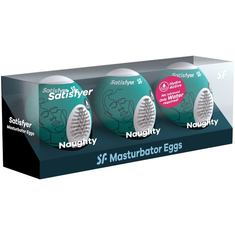 SATISFYER - 3 MASTURBATOR EGGS NAUGHTY - Image 2