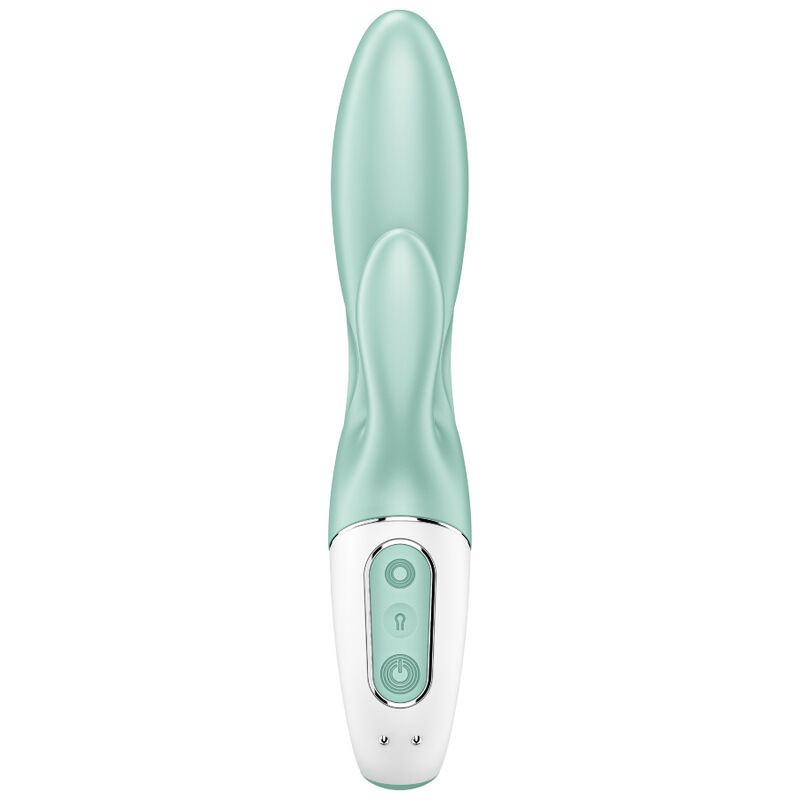 Satisfyer - Air Pump Bunny 5+ Application Gonflable Lapin Vibrateur Vert - Image 2