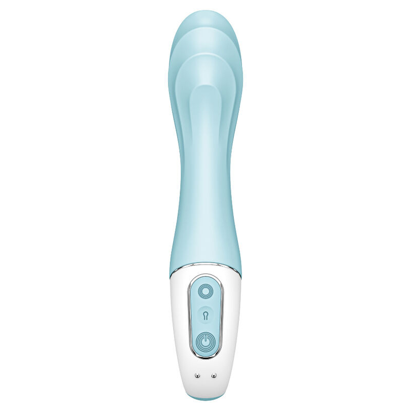 Satisfyer - Air Pump Vibrator 5+ App Gonflable G-Spot Vibrator Bleu - Image 3