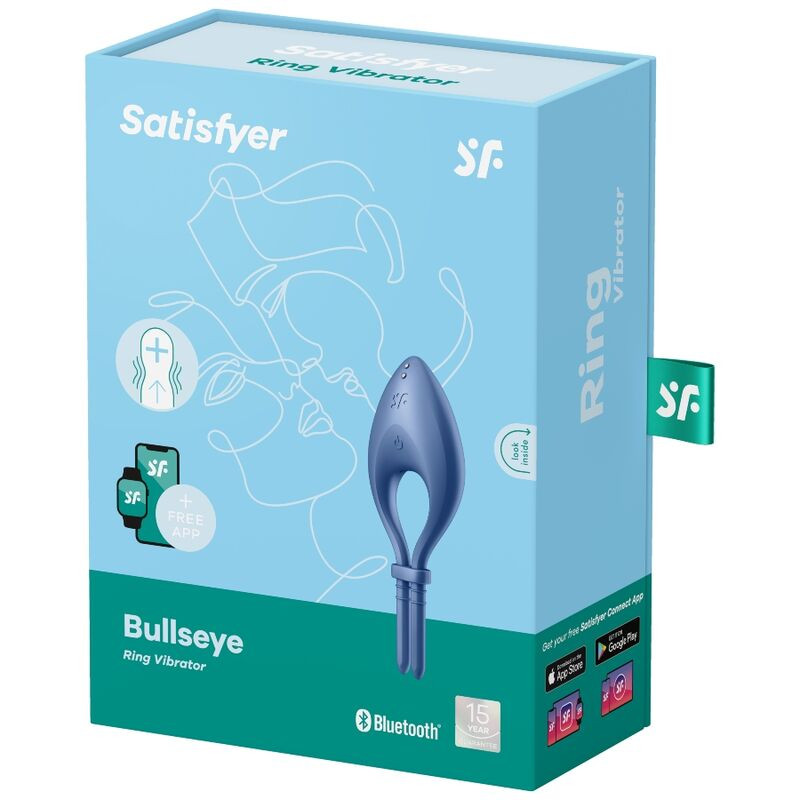 Satisfyer - Application Bullseye Ring Vibrator Bleu - Image 3