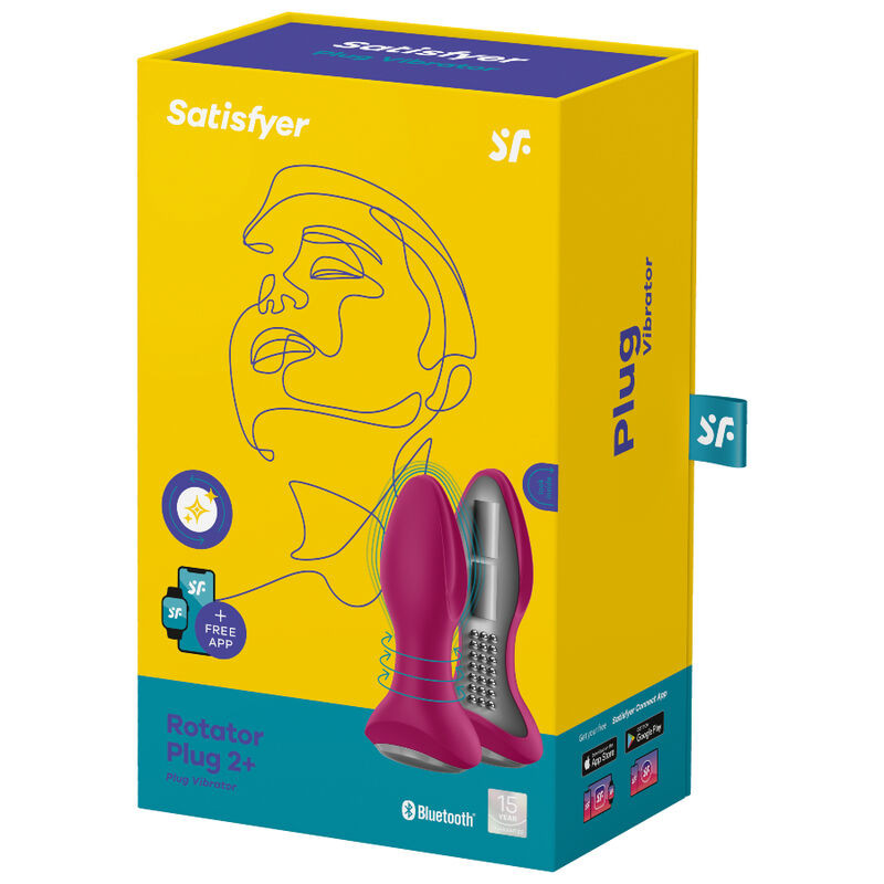Satisfyer - Rotator Plug 2+ Vibrating Plug App Black - Image 10