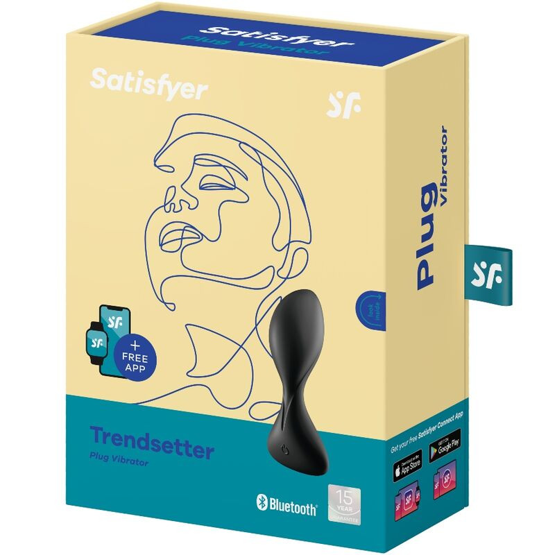 Satisfyer - Trendsetter Vibrating Plug App Black - Image 4