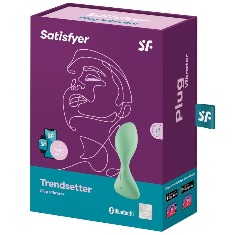 Satisfyer - Trendsetter Vibrating Plug App Black - Image 8