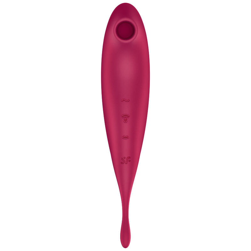 Satisfyer - Application De Stimulateur Et Vibrateur Twirling Pro+ Rouge - Image 2